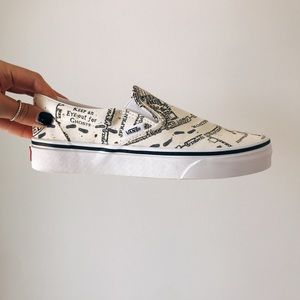 BNIB Vans Slip-On Harry Potter Marauders Map